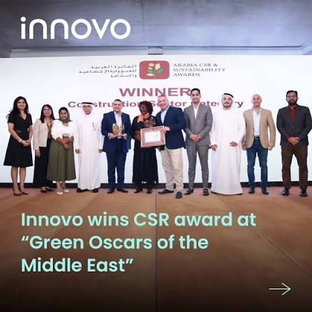 Innovo wins CSR award at Green Oscars of the Middle East